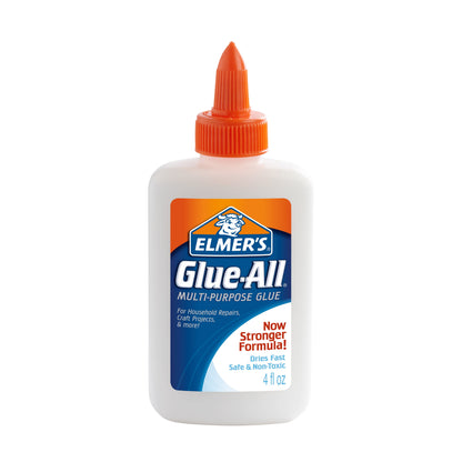 (4 Pack)  Glue-All Multi-Purpose Liquid Glue, Extra Strong, 4 Ounces, Great for Making Slime, 1 Count