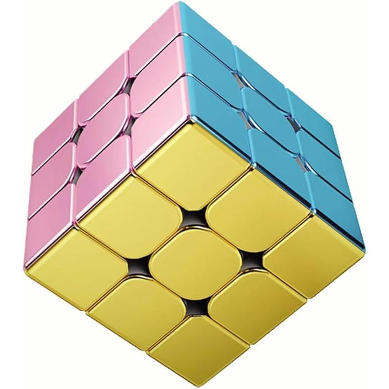 Cyclone Boys 3X3 Speed Cube Magnetic Reflective Mirror,Stickerless Magic Cube Puzzle Toys